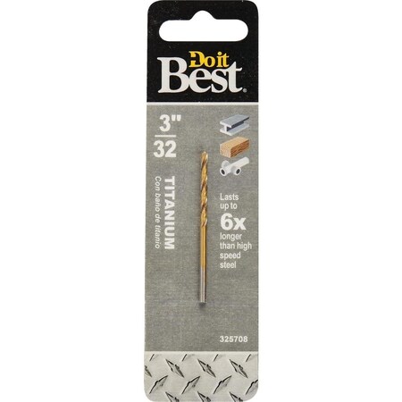 All-Source 3/32 In. Titanium Drill Bit 218301DB